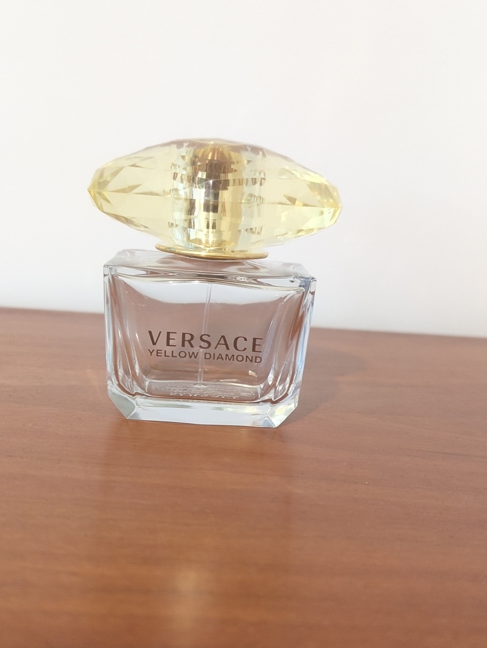 Empty Versace Yellow Diamond Perfume Bottle Decor